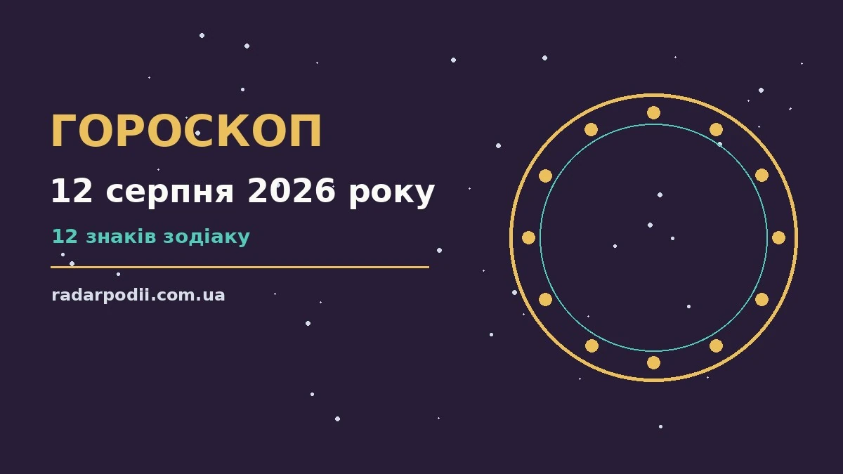 Гороскоп на 12 серпня 2026 року: рішення та підказки дня для впевненого початку дня