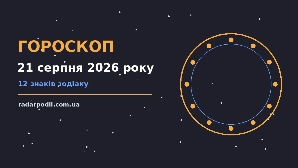 Гороскоп на 21 серпня 2026 року: рішення та підказки дня для впевненого початку дня