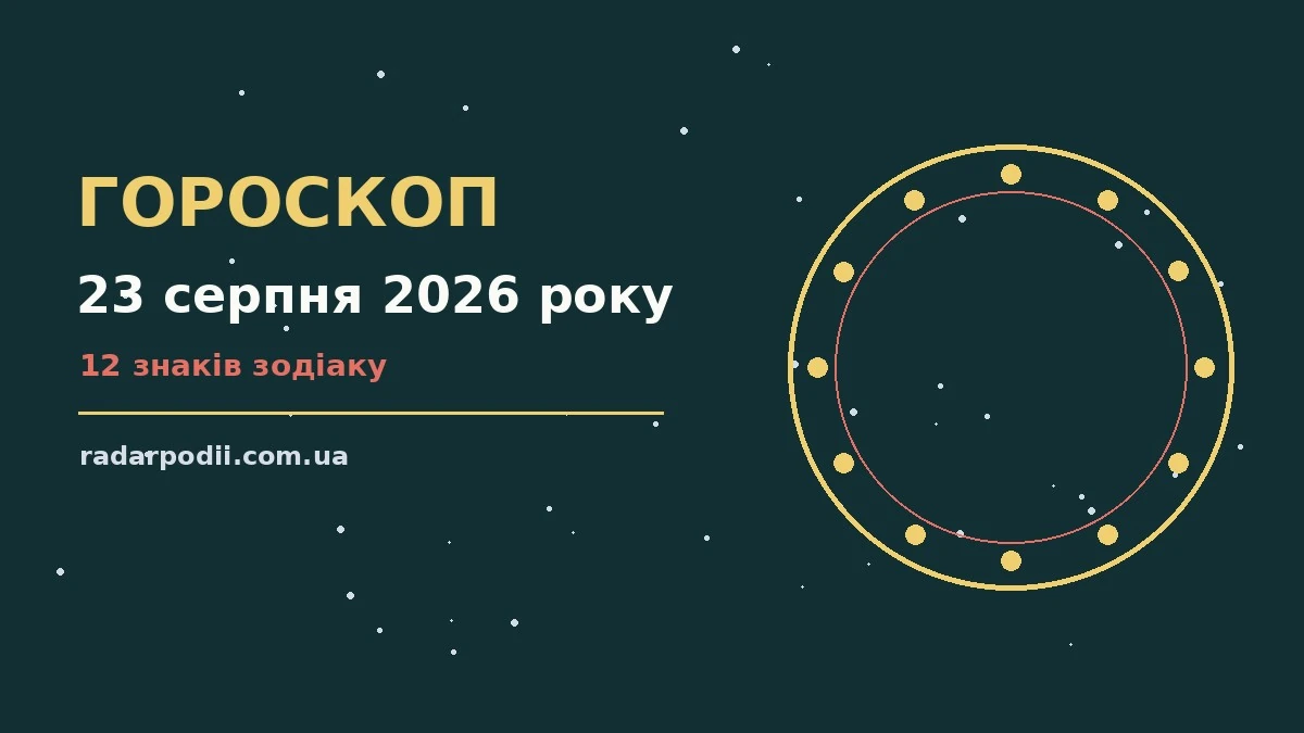 Гороскоп на 23 серпня 2026 року: рішення та підказки дня для впевненого початку дня