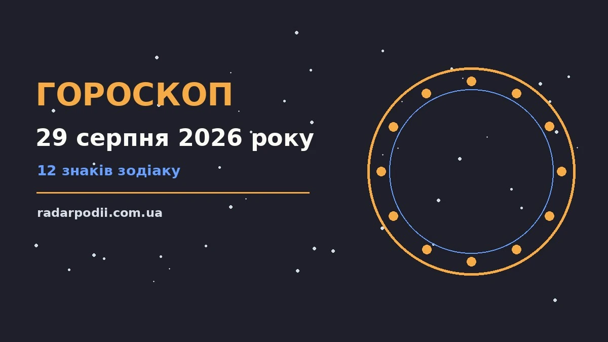 Гороскоп на 29 серпня 2026 року: рішення та підказки дня для впевненого початку дня