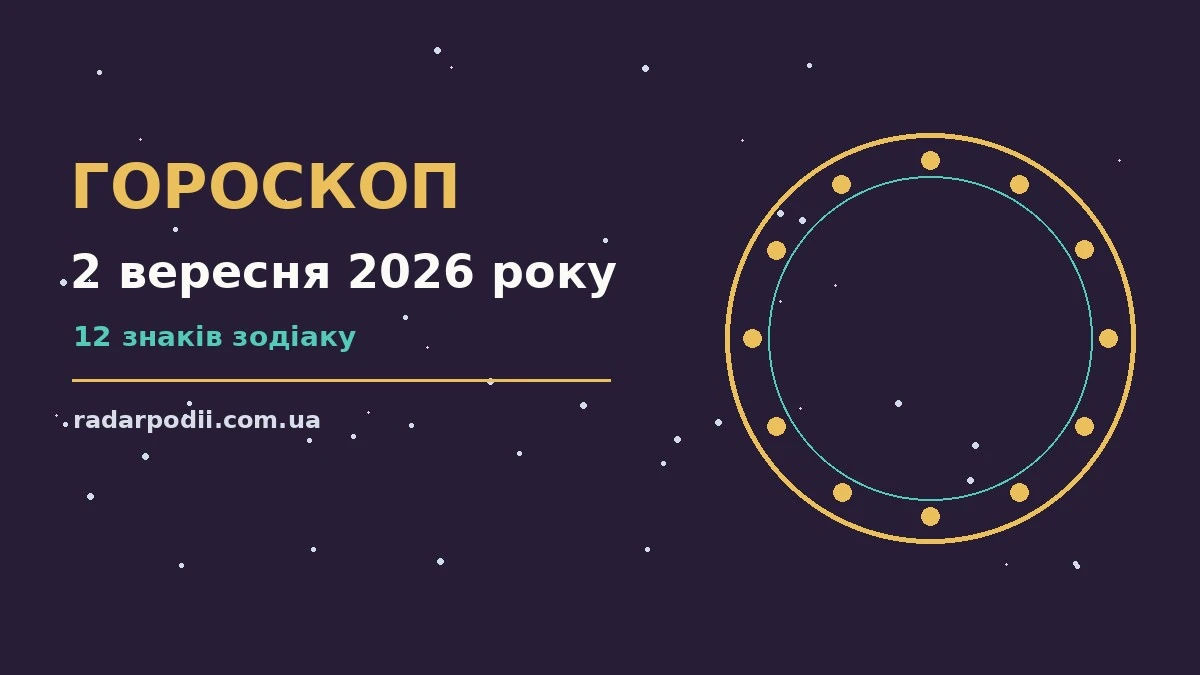 Гороскоп на 2 вересня 2026 року: рішення та підказки дня для впевненого початку дня