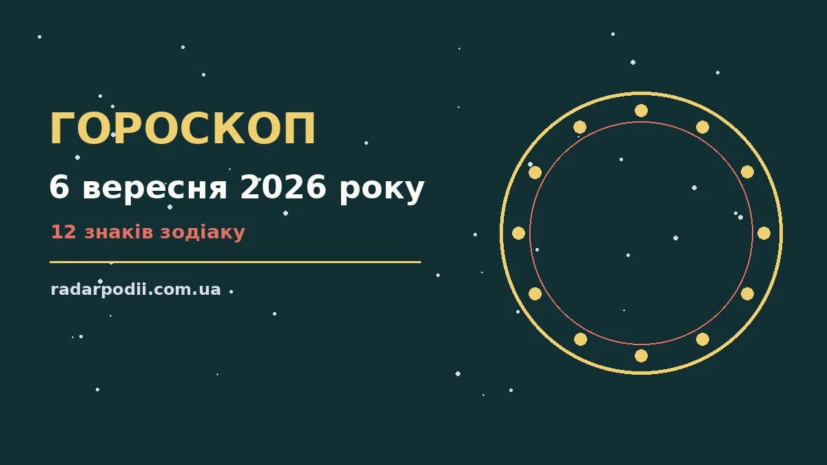 Гороскоп на 6 вересня 2026 року: рішення та підказки дня для впевненого початку дня