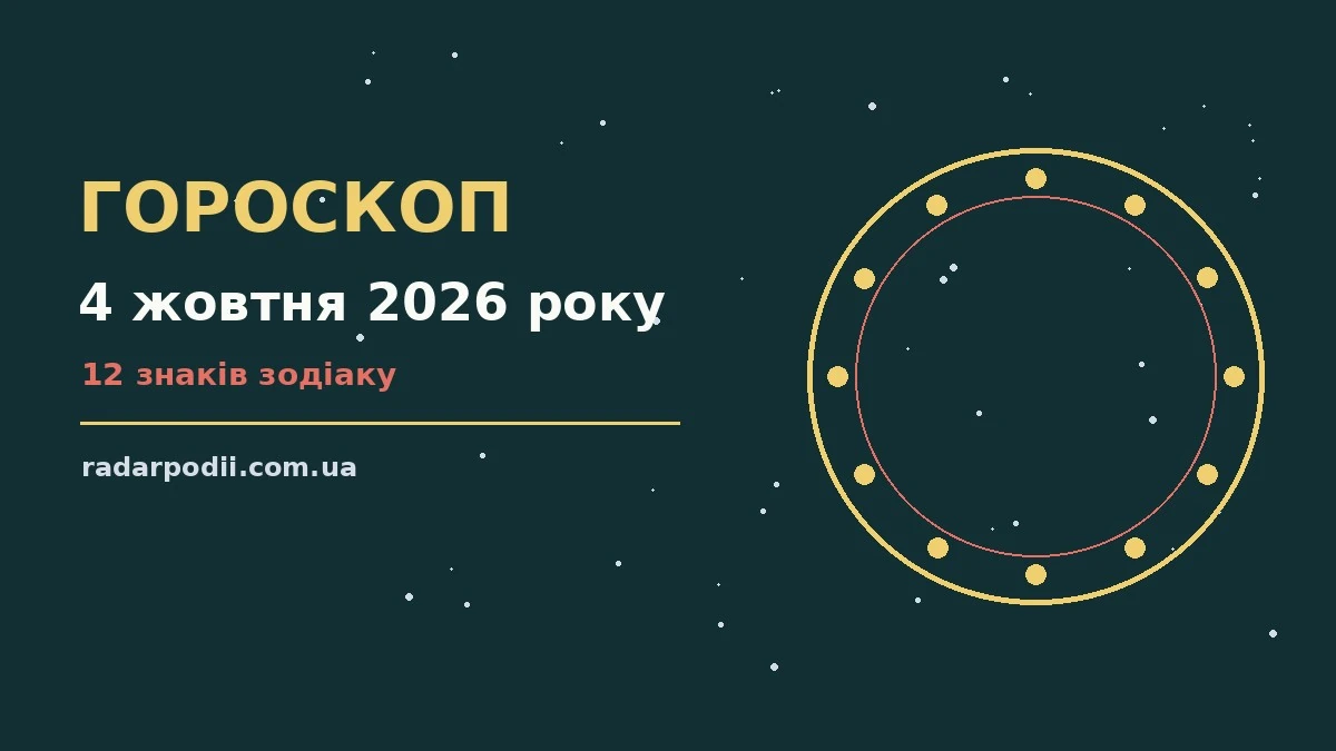 Гороскоп на 4 жовтня 2026 року: рішення та підказки дня для впевненого початку дня