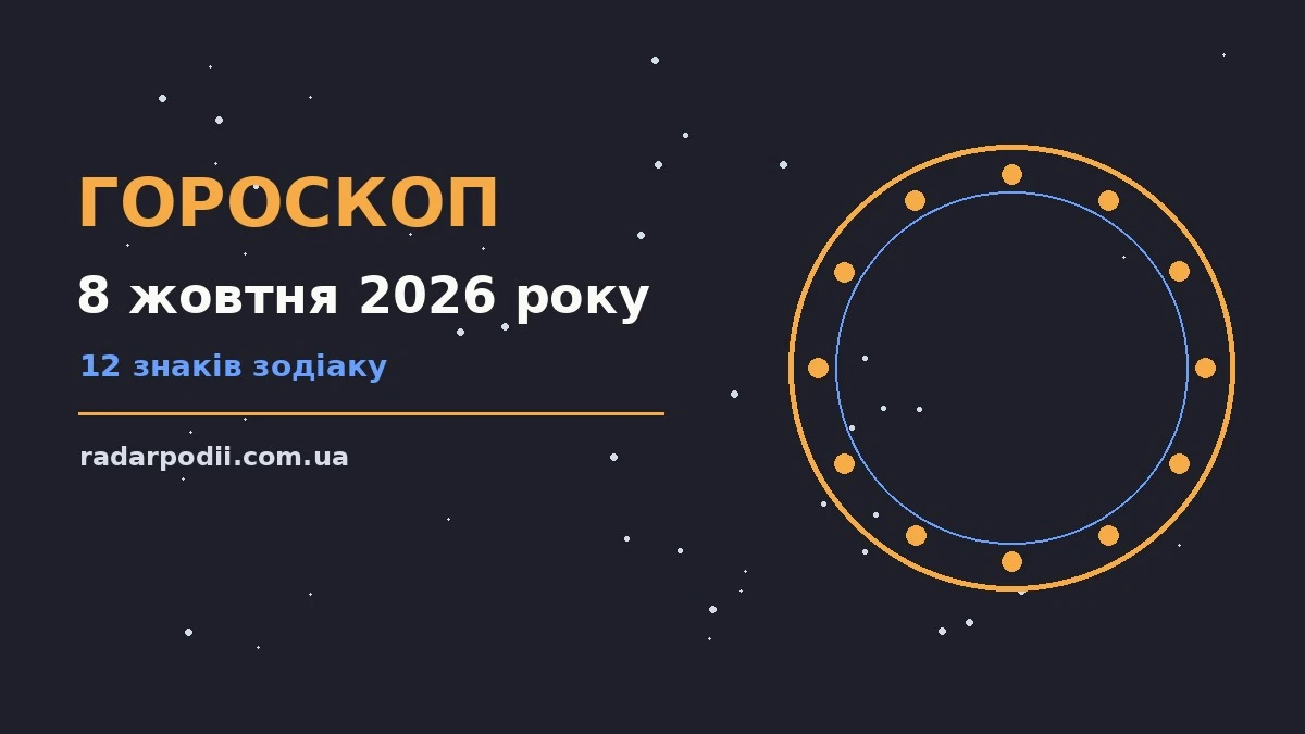 Гороскоп на 8 жовтня 2026 року: рішення та підказки дня для впевненого початку дня
